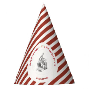 Alice in Wonderland White Rabbit Birthday Party Hat