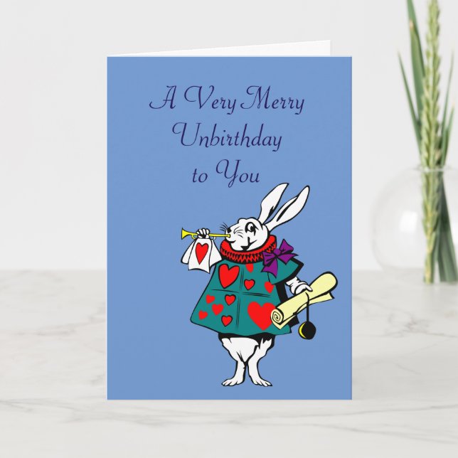 Alice in Wonderland: White Rabbit Card (Front)