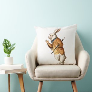 Alice in Wonderland - White Rabbit Cushion