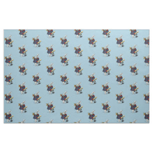 Alice in Wonderland White Rabbit Fairy Tale Fabric