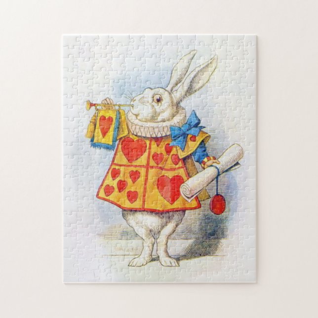 Alice in Wonderland White Rabbit Jigsaw Puzzle (Vertical)