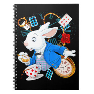 Alice In Wonderland  - White Rabbit Notebook