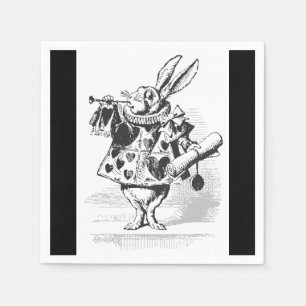Alice in Wonderland White Rabbit Paper Napkins