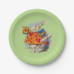 Alice in Wonderland White Rabbit Paper Plates