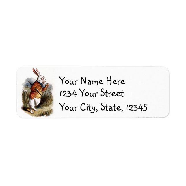 Alice in Wonderland White Rabbit Personalize (Front)