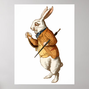 Alice in Wonderland - White Rabbit Poster
