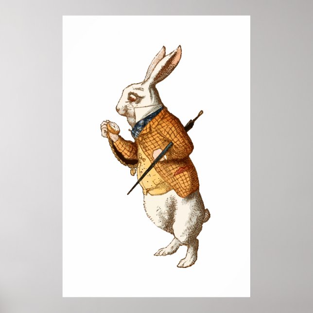   Alice in Wonderland - White Rabbit Poster (Front)