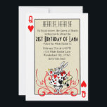 Alice in Wonderland White Rabbit Queen of Hearts Invitation<br><div class="desc">Alice in Wonderland White Rabbit Queen of Hearts Invitation.</div>
