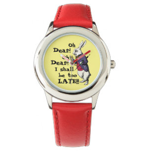Alice In Wonderland White Rabbit Quotes Watch