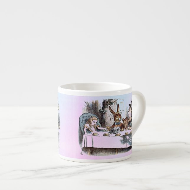Alice in Wonderland White Rabbit rabbit pastel Espresso Cup (Front Right)