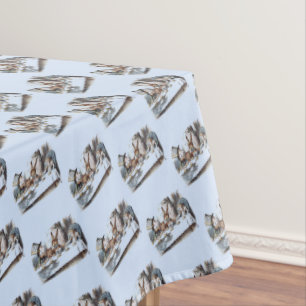 Alice in Wonderland White Rabbit rabbit pastel Tablecloth