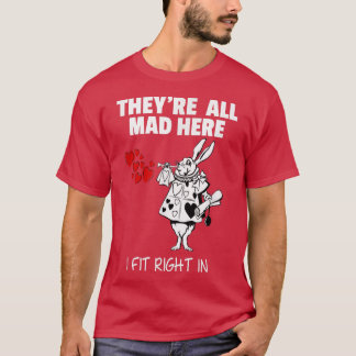 ALICE IN WONDERLAND  WHITE RABBIT SHIRT