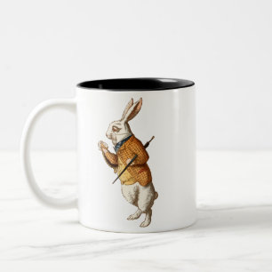   Alice in Wonderland - White Rabbit Two-Tone Coffee Mug