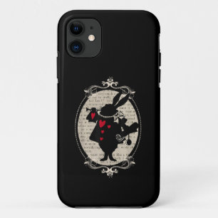 Alice In Wonderland White Rabbit Vintage Book iPhone 11 Case