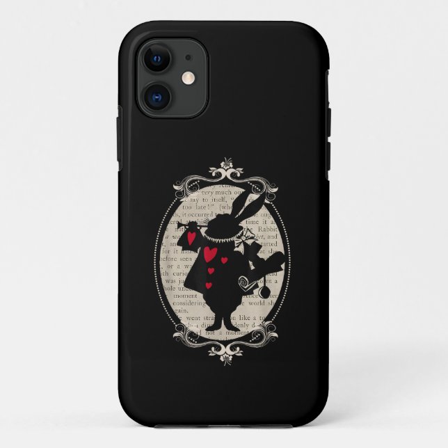 Alice In Wonderland White Rabbit Vintage Book Case-Mate iPhone Case (Back)