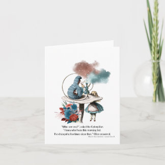 Alice in Wonderland  "who are you?" Card