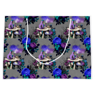 Alice in Wonderland with Caterpillar Large Gift Bag