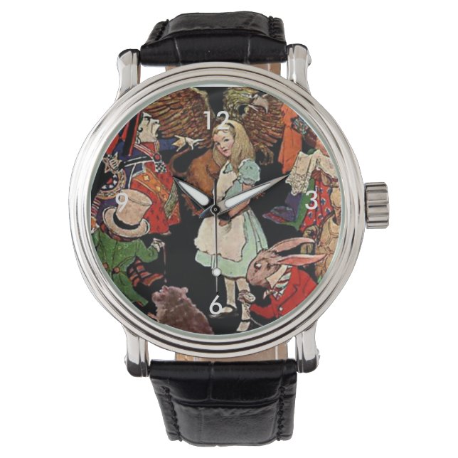 Alice in Wonderland with Friends Illustration Watch (Front)