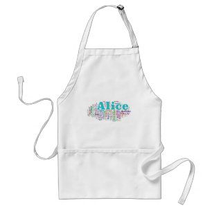 Alice in Wonderland Word Cloud Standard Apron