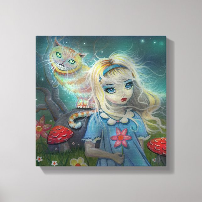 Alice in Wonderland Wrapped Canvas Print (Front)