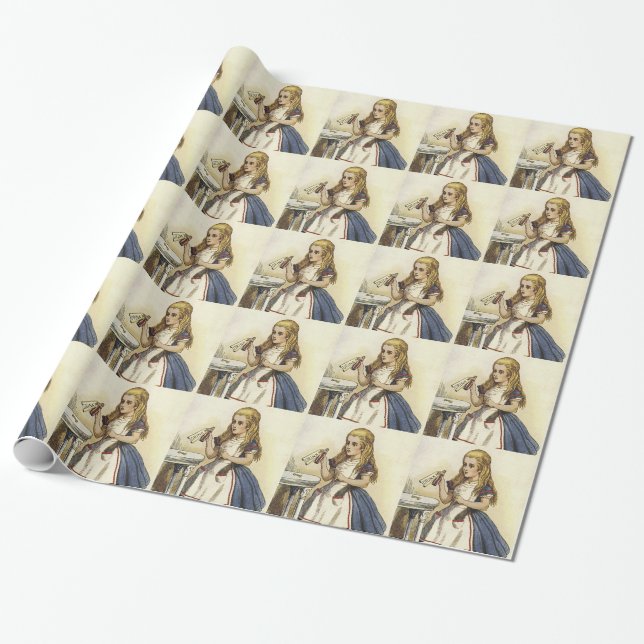 Alice in Wonderland wrapping paper 2 (Unrolled)