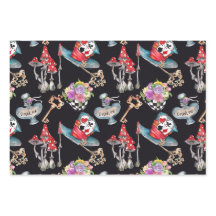 Alice in Wonderland Wrapping Paper (Set of 3)