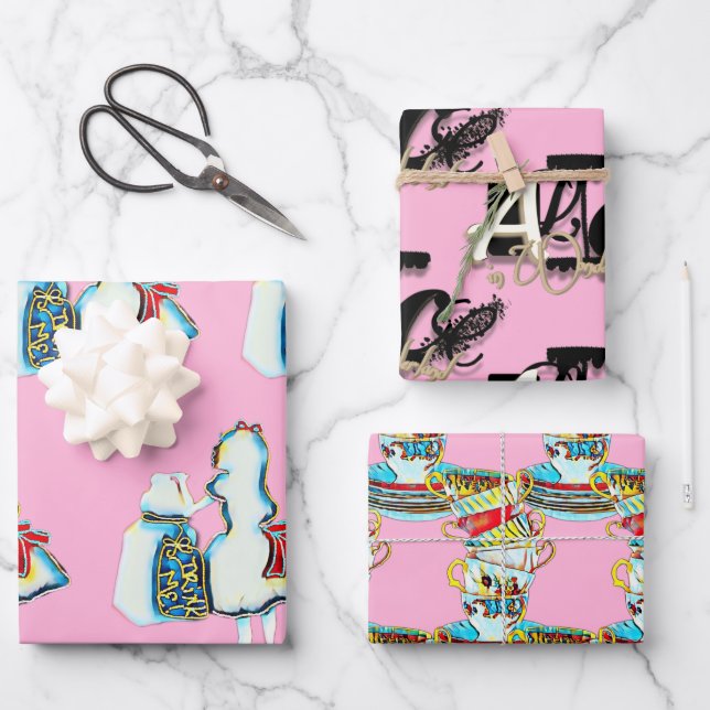 Alice in Wonderland  Wrapping Paper Sheet (Front)