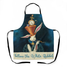 Alice in Wonderland's White Rabbit Apron