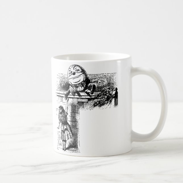 Alice in Wondlerand, Humpty Dumpty with Alice Coffee Mug (Right)