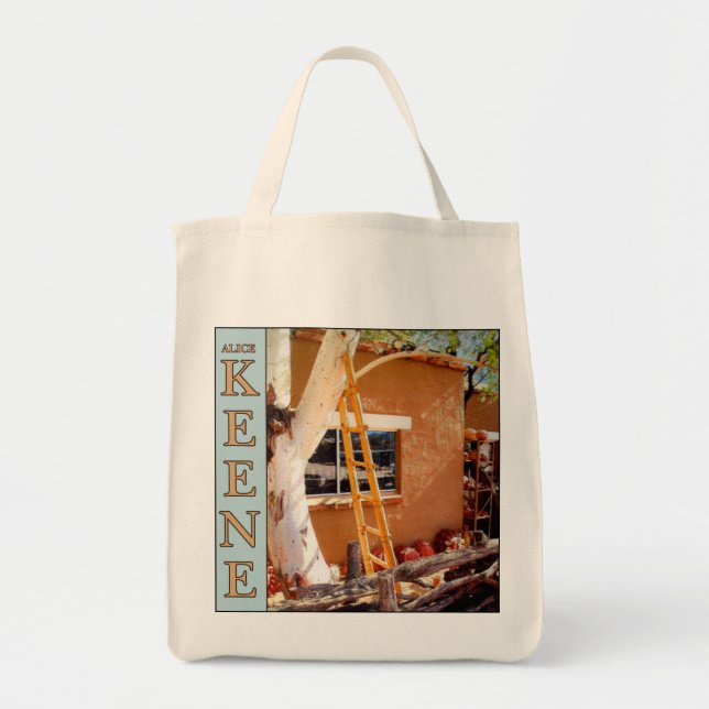 Alice Keene organic grocery tote bag (Front)