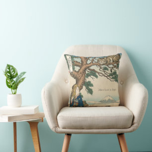 Alice Lost in Japan   Ukiyo-e Mad Journey Cushion