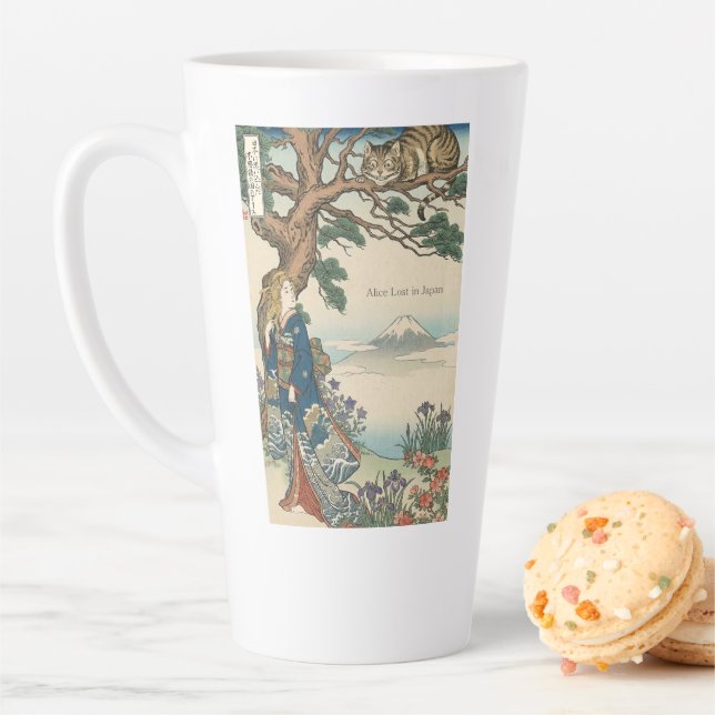 Alice Lost in Japan | Ukiyo-e Mad Journey Latte Mug (In Situ)