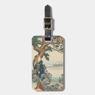 Alice Lost in Japan Ukiyo-e Mad Journey Luggage Tag