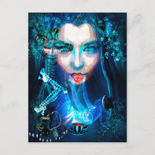 ALICE LOST IN WONDERLAND POSTCARD