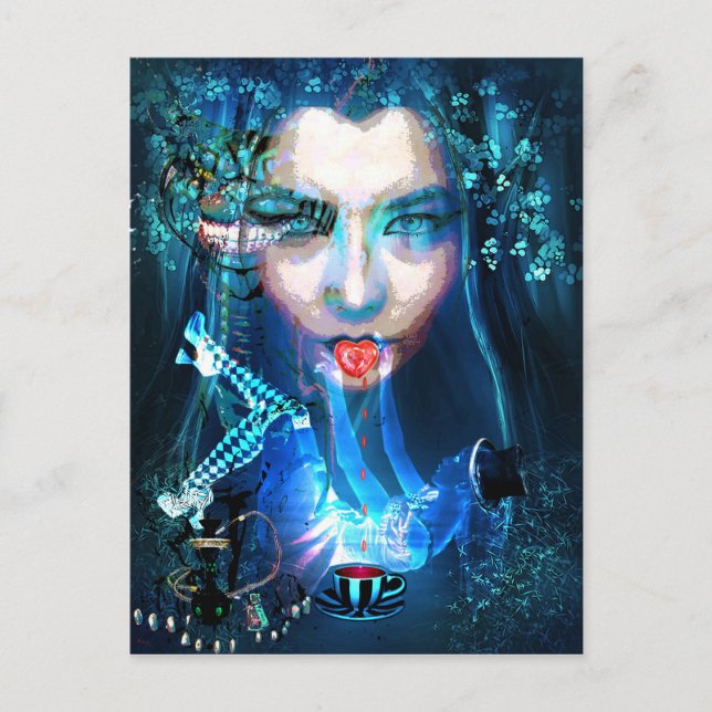ALICE LOST IN WONDERLAND POSTCARD (Front)