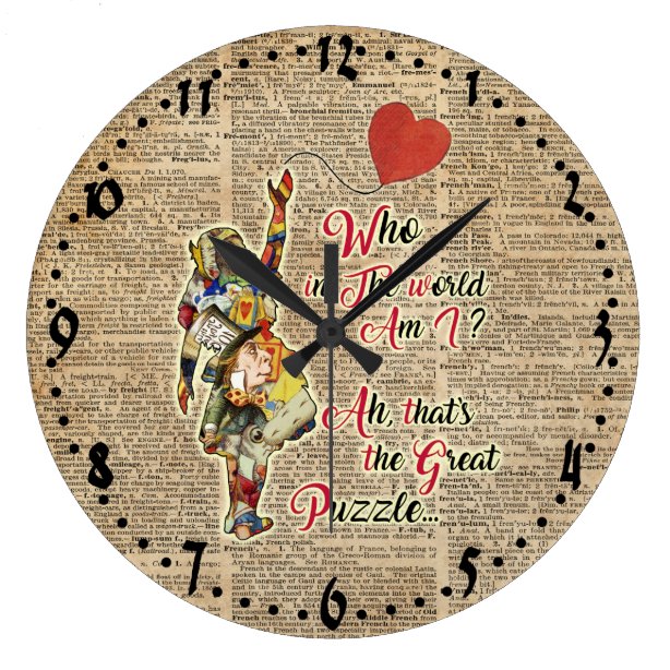 Mad Hatter Wall Clocks Zazzle UK