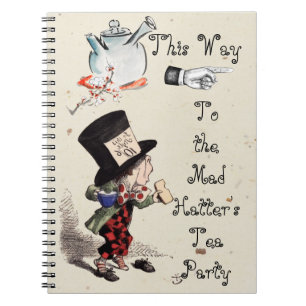 Alice - Mad Hatter Tea Party 1865 Notebook