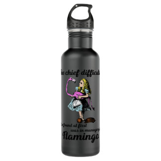 Alice Managing Flamingo Croquet Mallet And Hedgeho 710 Ml Water Bottle