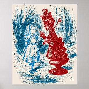 Alice Meeting The Red Queen Poster