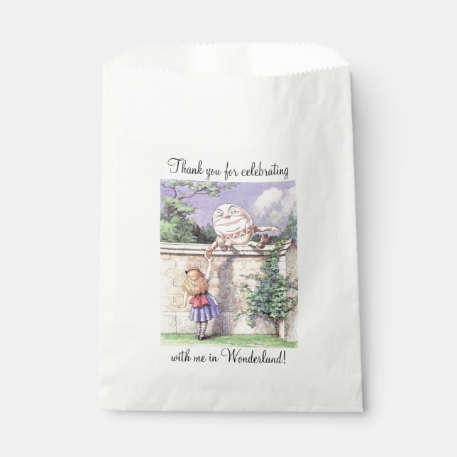 Alice Meets Humpty Dumpty Favour Bags (Front)