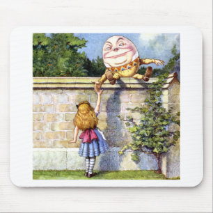 Alice Meets Humpty Dumpty in Wonderland Mouse Mat