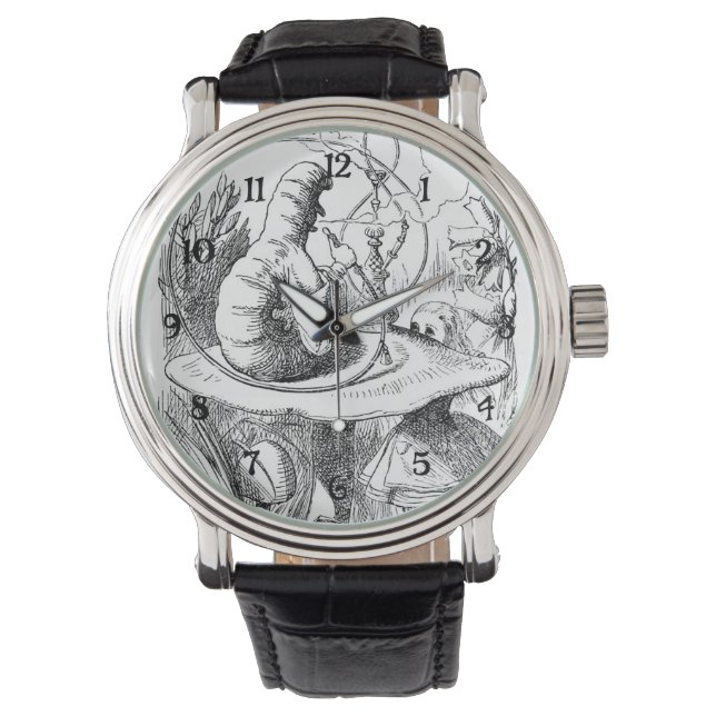 Alice Meets the Caterpillar - Alice in Wonderland Watch (Front)