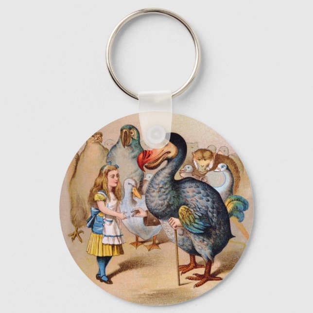 ALICE MEETS THE DODO BIRD KEY RING (Front)