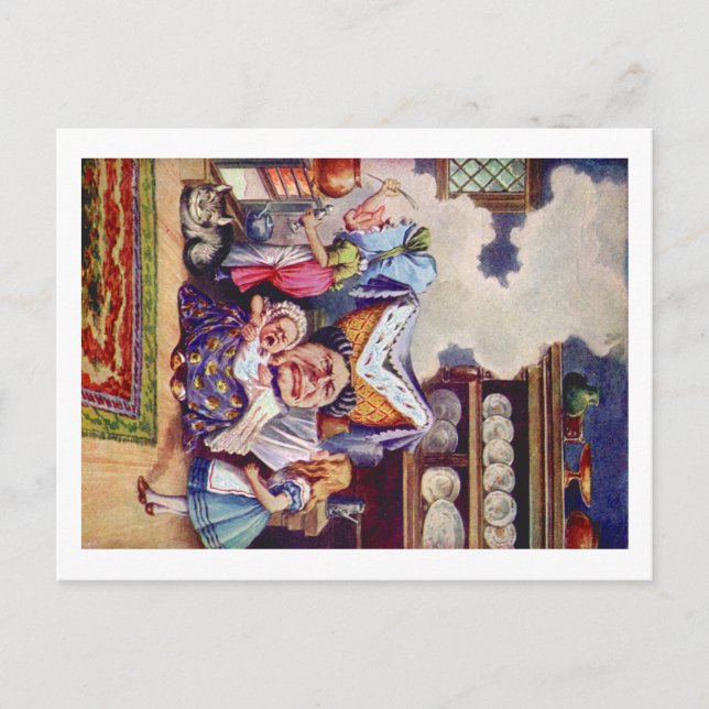 Alice Meets the Duchess and the Pic Baby Postcard (Front)