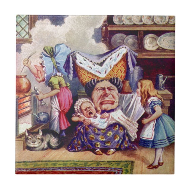 Alice Meets the Duchess and the Pic Baby Tile (Front)