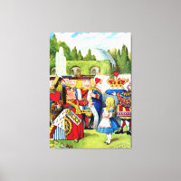 Alice Meets the Queen of Hearts in Wonderland