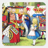 Alice Meets the Queen of Hearts in Wonderland