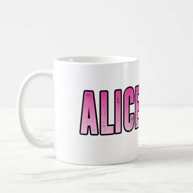 Alice name coffee mug (Left)