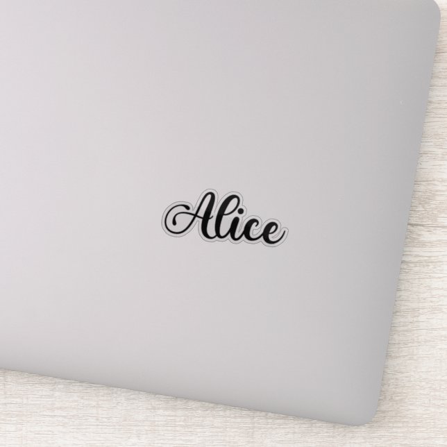 Alice Name - Handwritten Calligraphy (Detail)