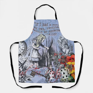 Alice nonsense curtain wonderland - Blue Apron